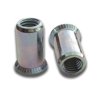 M8 Aluminium Countersunk Rivet Nut - Plain Body